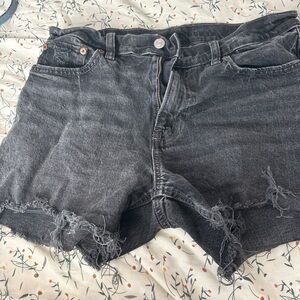 American Eagle Outfitters Black Jean Shorts